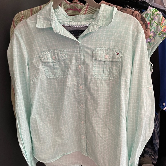 Aqua Tommy Hilfiger medium size blouse - Picture 2 of 5